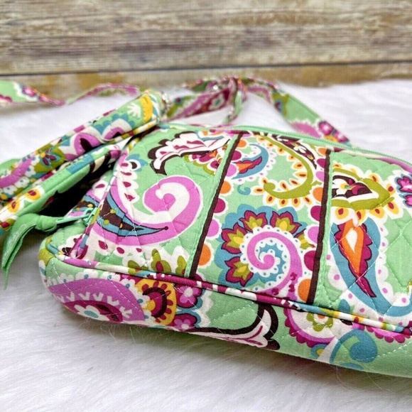 Vera Bradley Tutti Frutti Floral Quilted Purse Shoulder Bag CrossBody Wallet Set - Picture 7 of 12